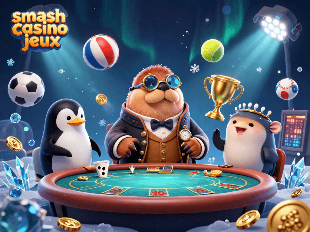 Jouez à jeux smash casino avec des machines à sous captivantes et des croupiers en direct.