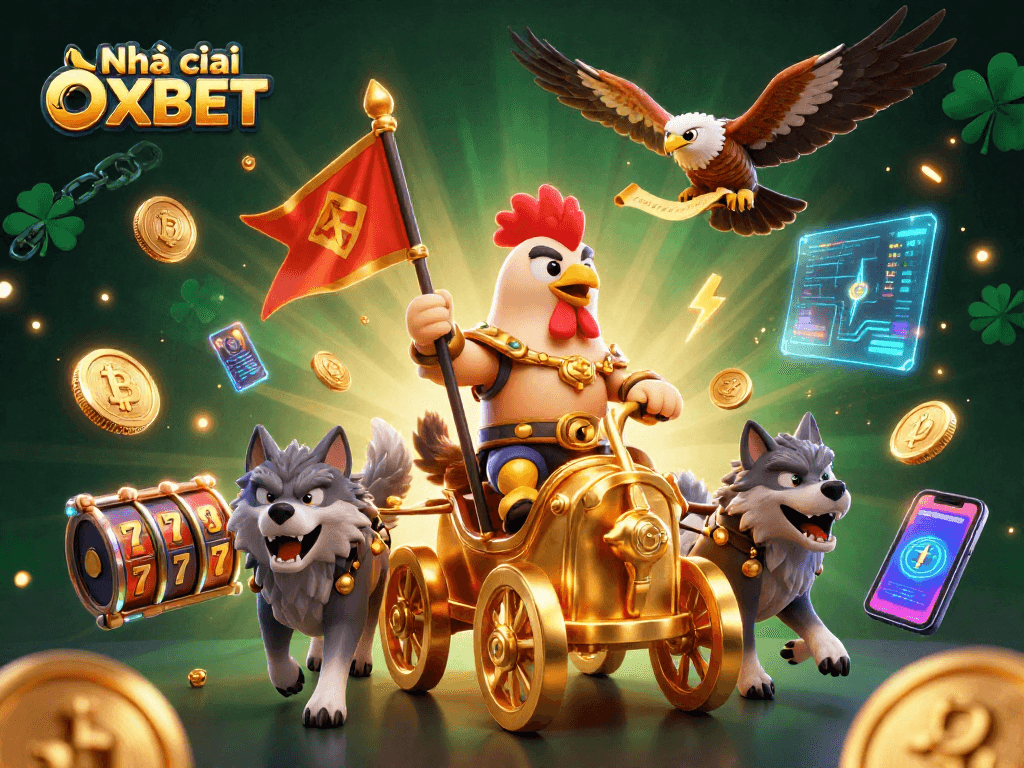Experience excitement with the Nhà cái OXBET crypto casino and 3D animated characters.
