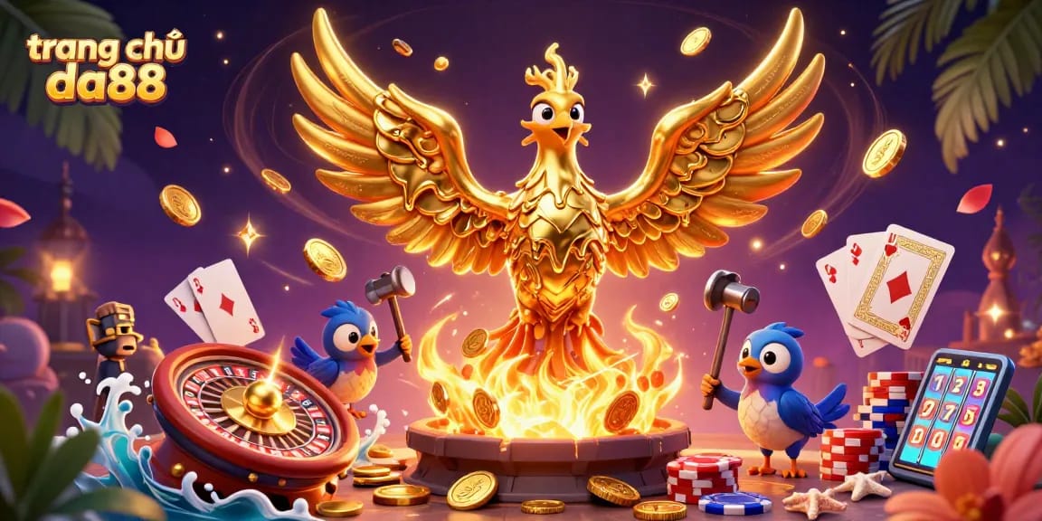 Experience the magic at trang chủ da88 with a dazzling 3D casino fantasy scene.
