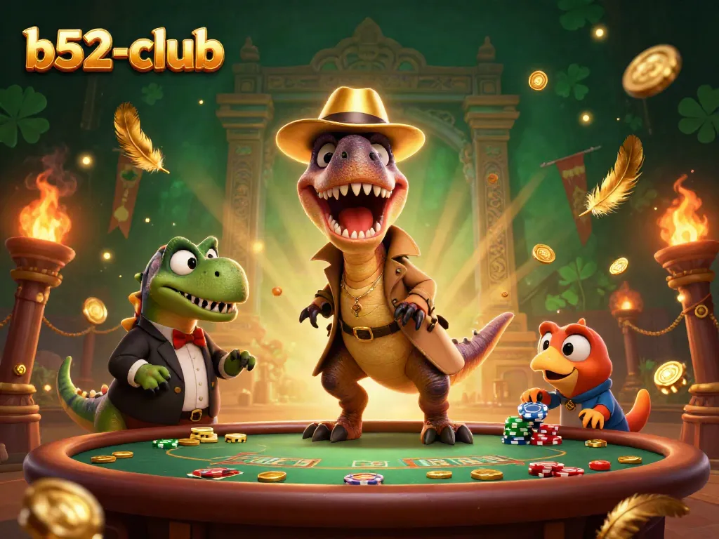 Join the fun at b52-club with a velociraptor at blackjack, stegosaurus pit boss, and compy pickpocket.