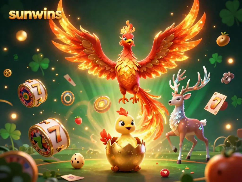 Experience excitement as sunwins brings you vibrant slots, phoenixes, and golden elements in a thrilling casino adventure.