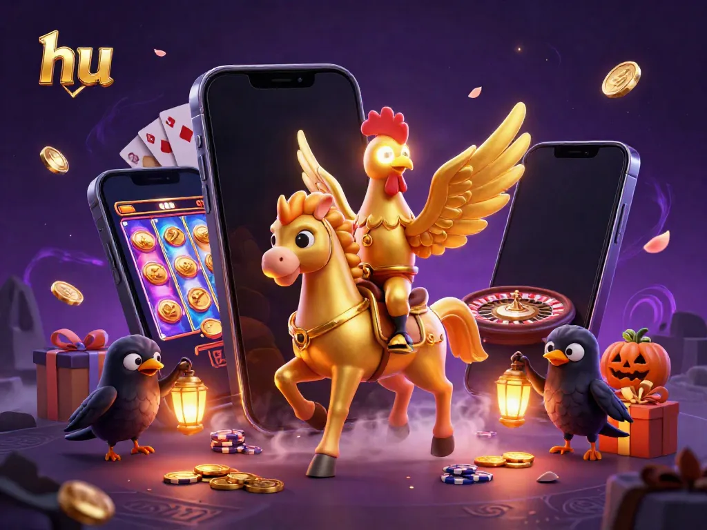 Join the golden rooster in hu's vibrant casino adventure filled with action and excitement.