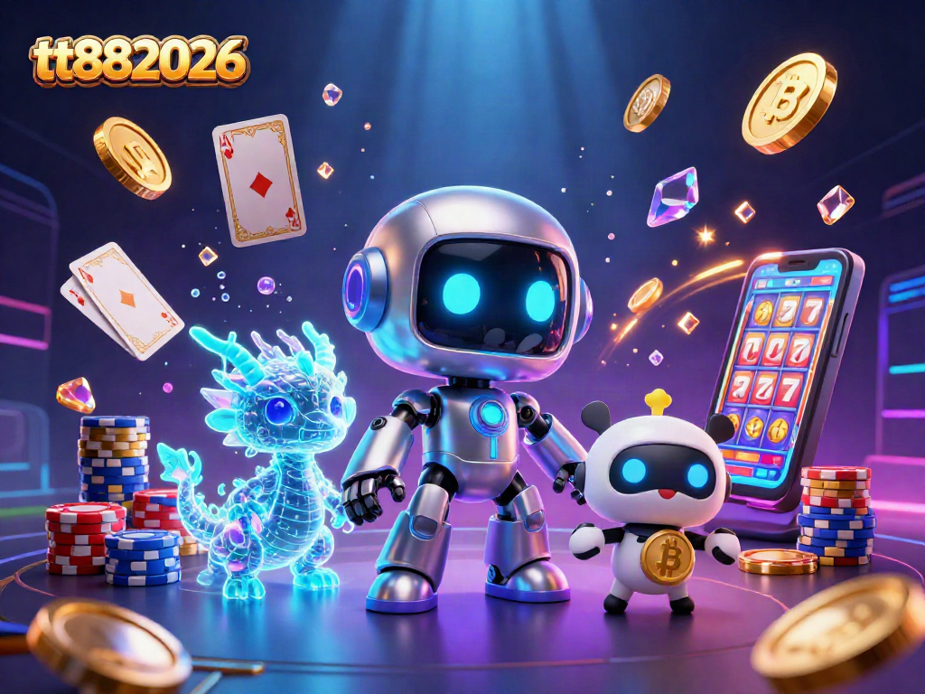 Spin and win at tt882026 with vibrant casino elements and dynamic characters illustrated.