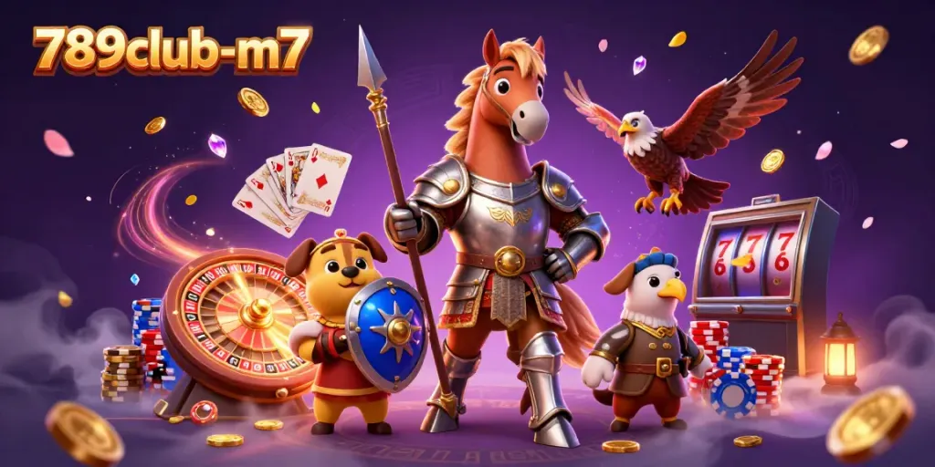Experience thrilling gaming at 789club-m7 with captivating characters and dynamic casino elements.