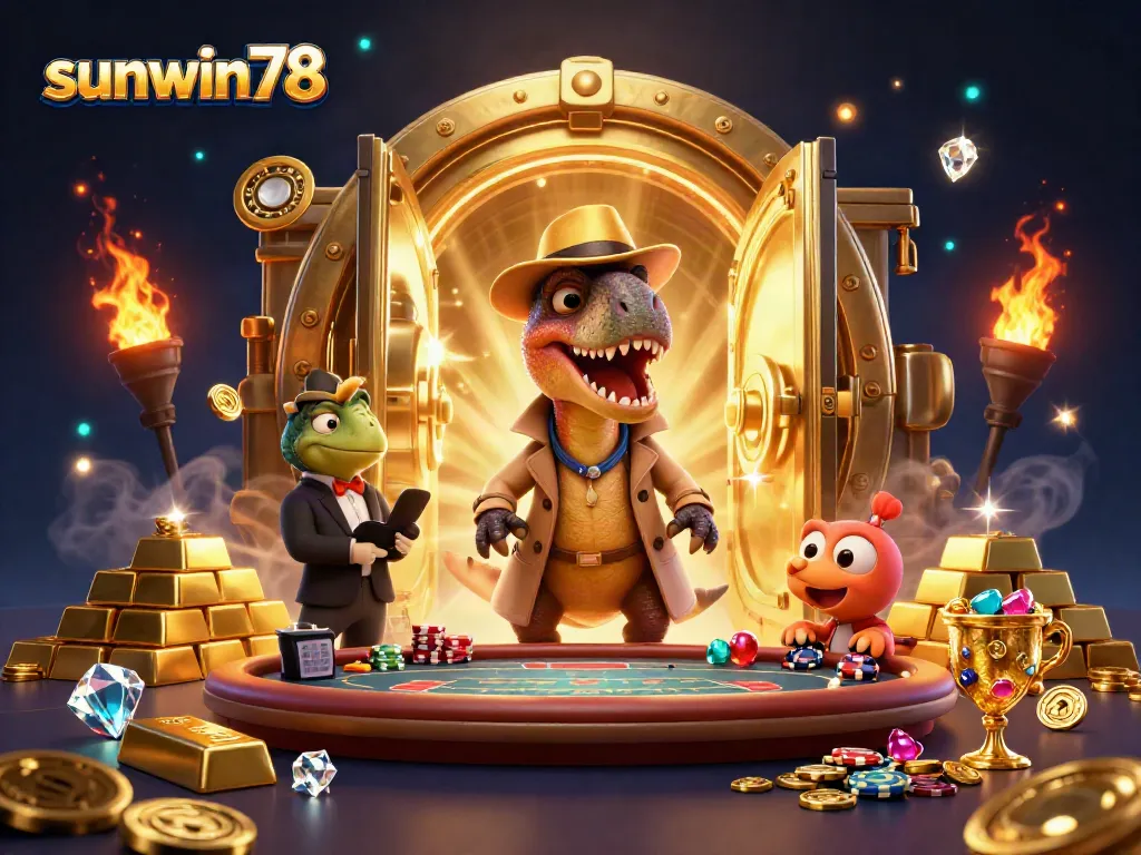 Experience the thrill of winning at sunwin78 with sly velociraptors and gleaming treasures.