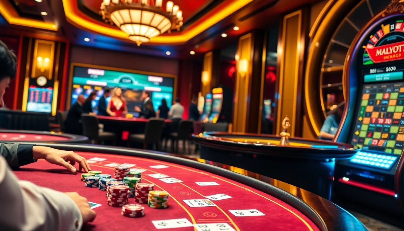Experience the thrill of gambling at nk88 bio with vibrant casino tables and exciting games.