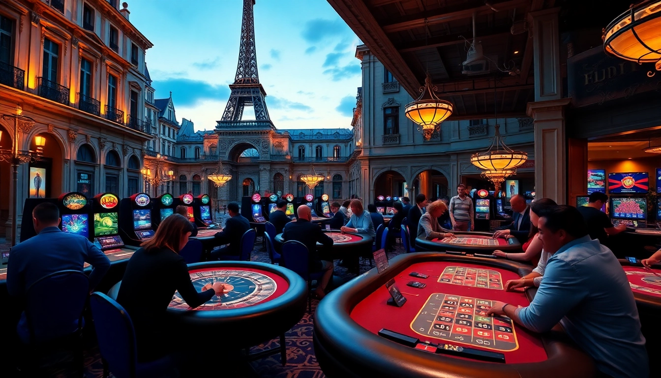 Casino en ligne France légal : vibrant online gaming scene reflecting legal practices in France.
