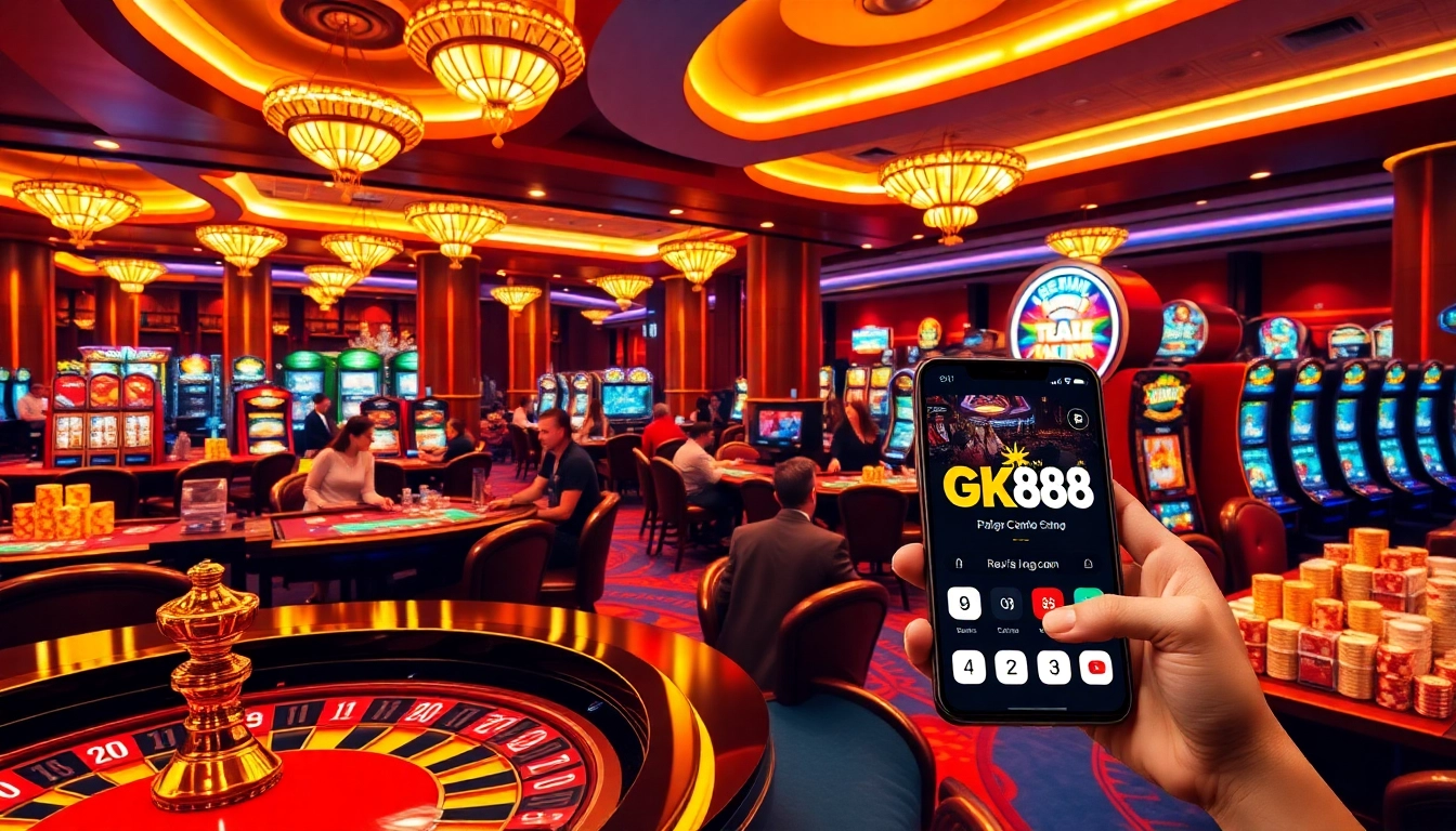 Experience thrilling gameplay at GK88.COM, where casino excitement meets luxury in an engaging setting.