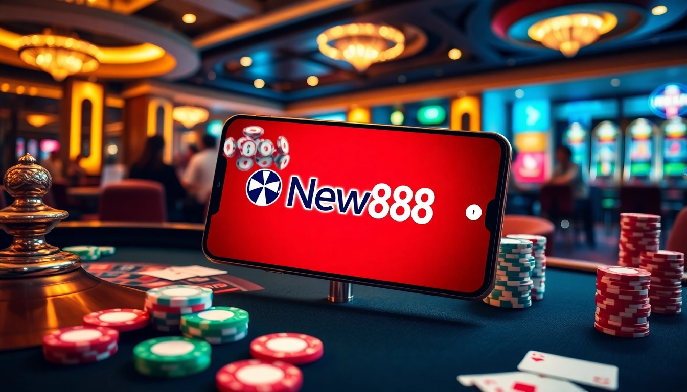 Experience thrilling gaming excitement at Link New88 with captivating casino elements.