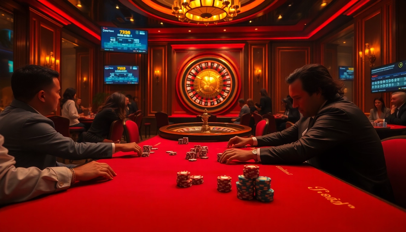 Watch players engage at a lavish poker table while exploring winning strategies with 789f ink.