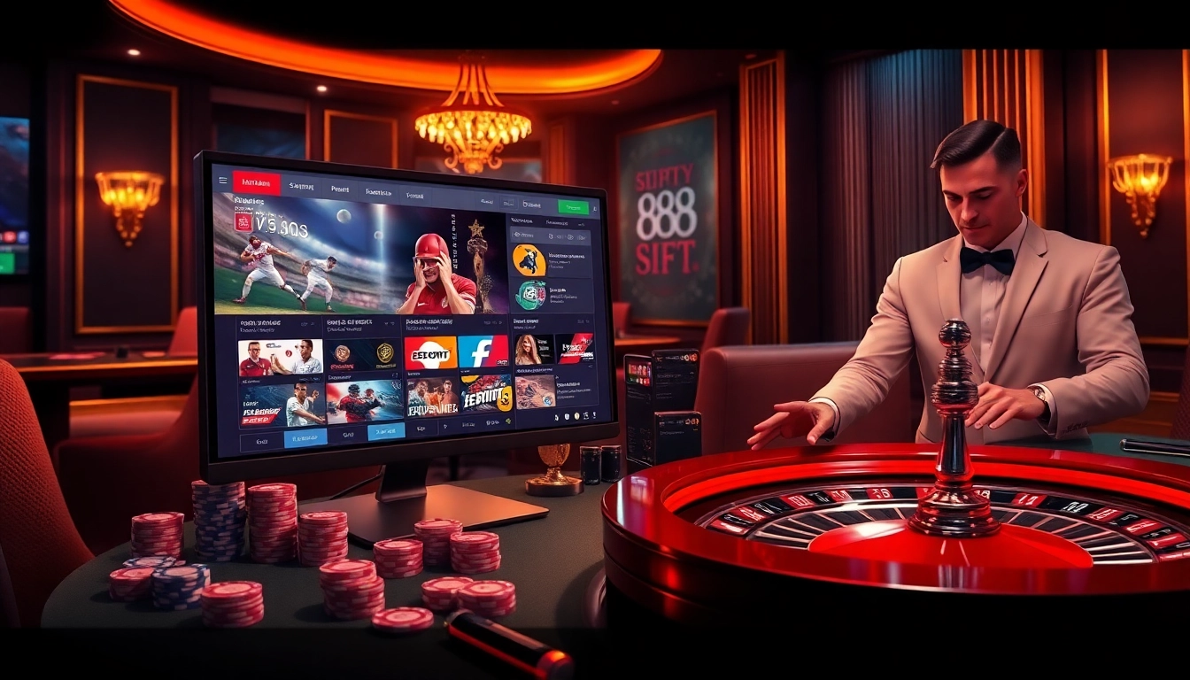 Experience the excitement of online gambling at https://bong99vn.win/ with a vibrant casino scene showcasing sports betting and poker.