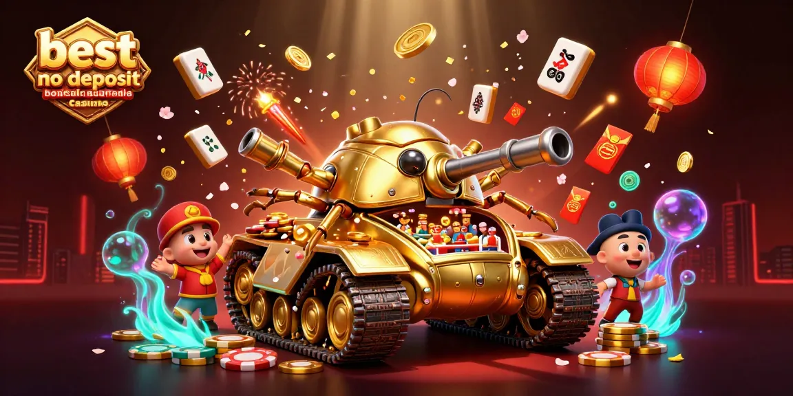 Experience the best no deposit bonuses Australia casino with thrilling 3D golden beetle tank adventure!