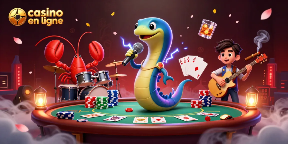 Casino en ligne : Jouer aux jeux de table avec une scène dynamique de personnages sous-marins.
