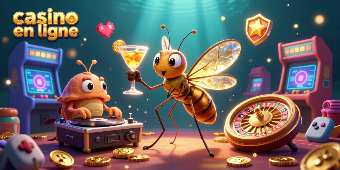 Gagnez avec le casino en ligne à travers une illustration dynamique et immersive.