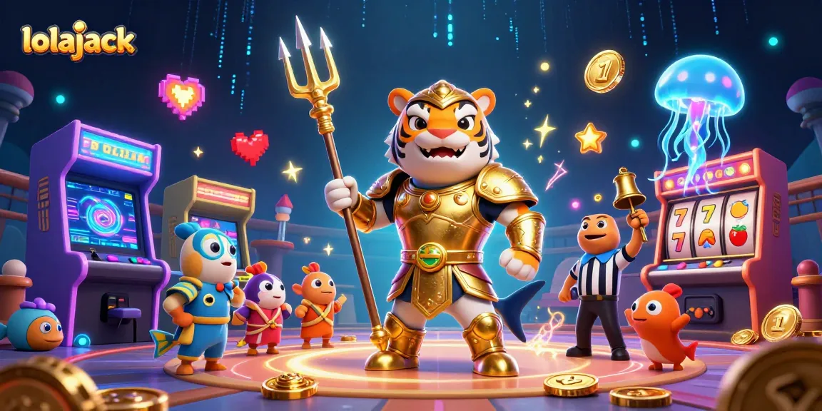 Experience thrilling gameplay at lolajack with vibrant slot machines and a dynamic underwater scene.