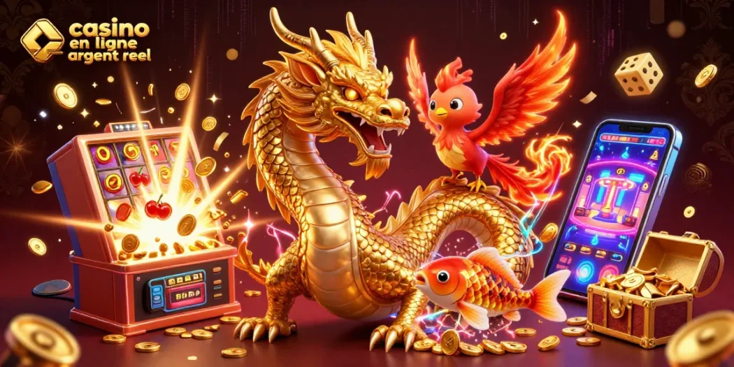 Jouez au casino en ligne argent réel et remportez des gains avec des machines à sous et des dragons !