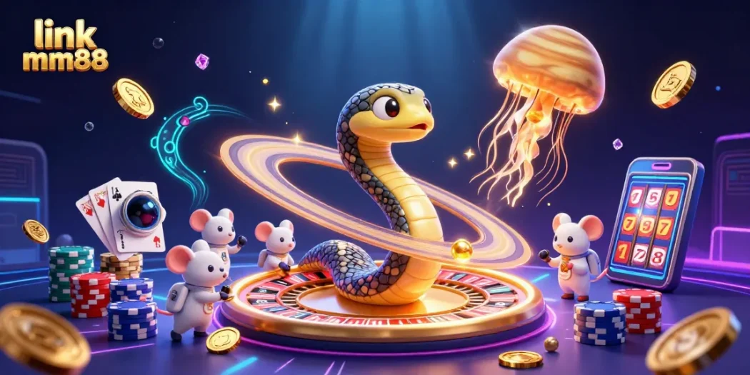 Engage in thrilling bets with link mm88 at a cosmic casino featuring unique 3D characters and dazzling gambling elements