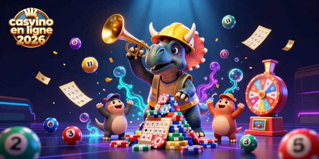 Découvrez un nouveau casino en ligne 2026 avec un triceratops et des éléments de jeu dynamiques.